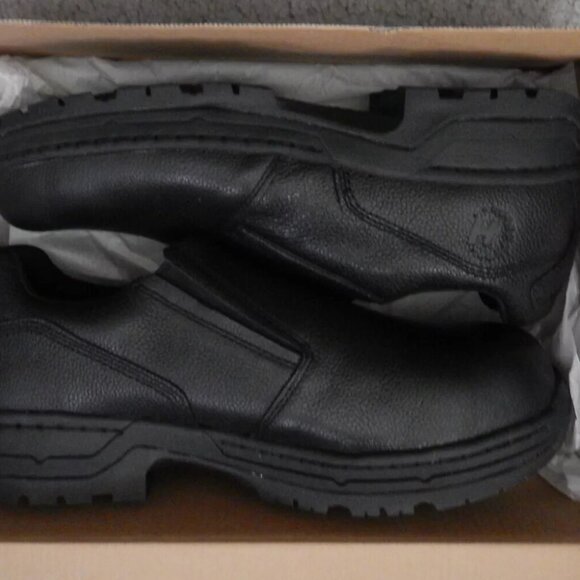 ✨✨ Hytest FootRests XT Stealth Nano Toe Slip On Safety Shoes Black K20020 11 NW - Picture 1 of 7